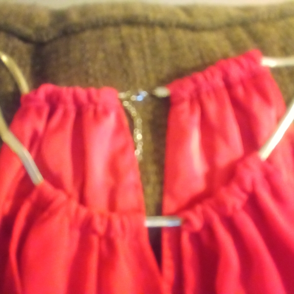 BeBe Blouse, Size M, Red - Picture 2 of 4